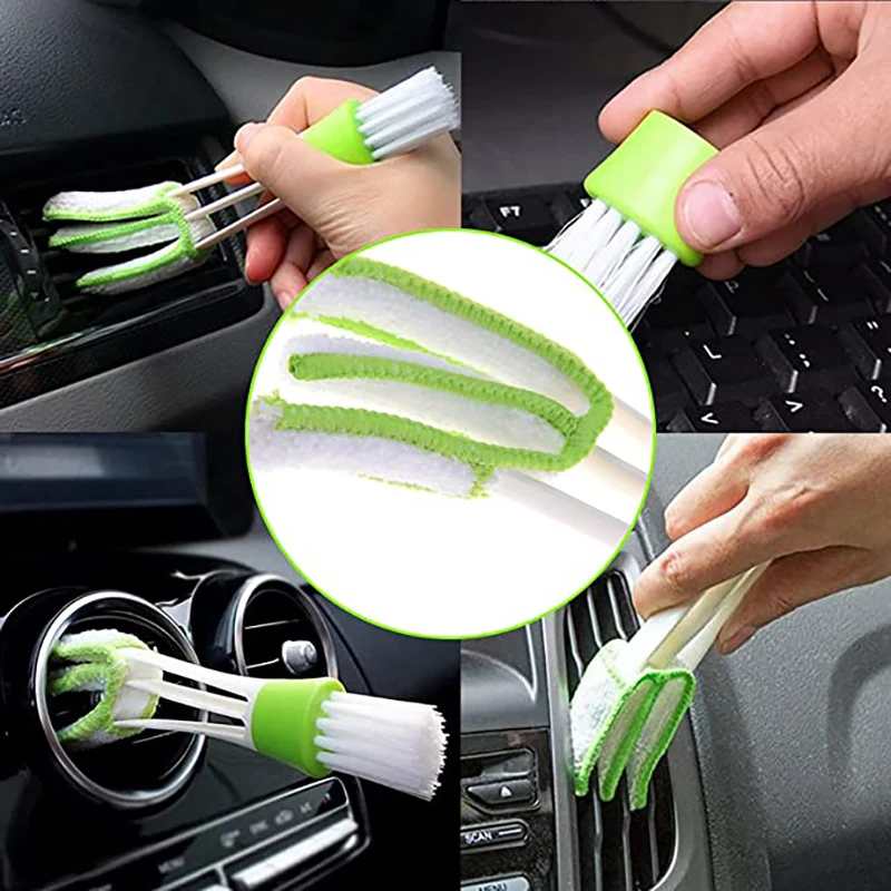 

Air Conditioner Cleaner Mini Duster for Car Air Vent Dust Collector Cleaning Tool for Keyboard Window Leaves Blinds Shutter