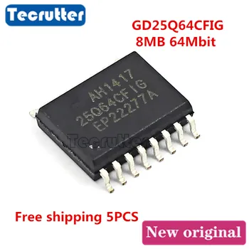 

5PCS GD25Q64CFIG GD25Q64 25Q64CFIG SOIC16 8MB 64Mbit