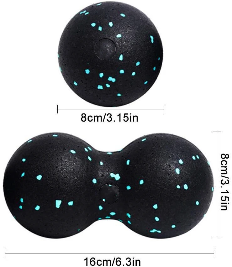 Massage Ball Peanut Massage Ball After Exercise Fascia Ball Set Training Deep Tissue Massage Kit Lacrosse Muscle Roller