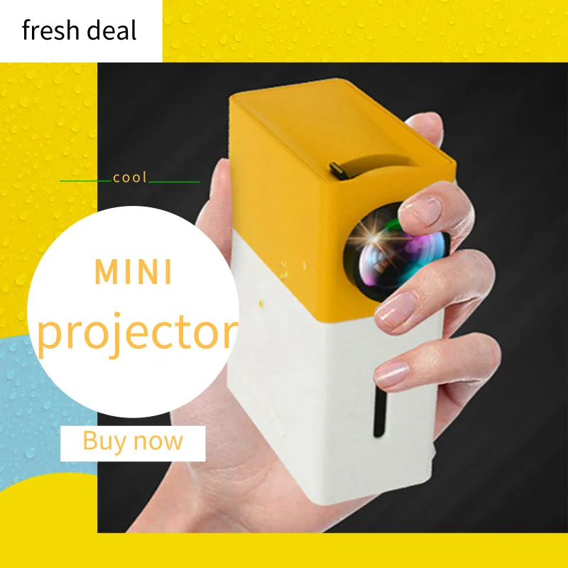 

YG300 Mini LCD LED Projector YG300 Projector Full HD Video Projector 400-600LM 1080P Video 320x240 Pixel Best Home Proyector