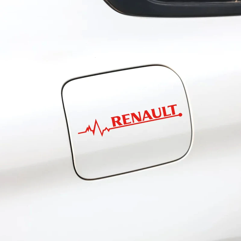 

black red white blue Auto Fuel Tank Cap Vinyl Decals Stickers For Renault koleos duster megane 2 Auto Decoration Car Accessories