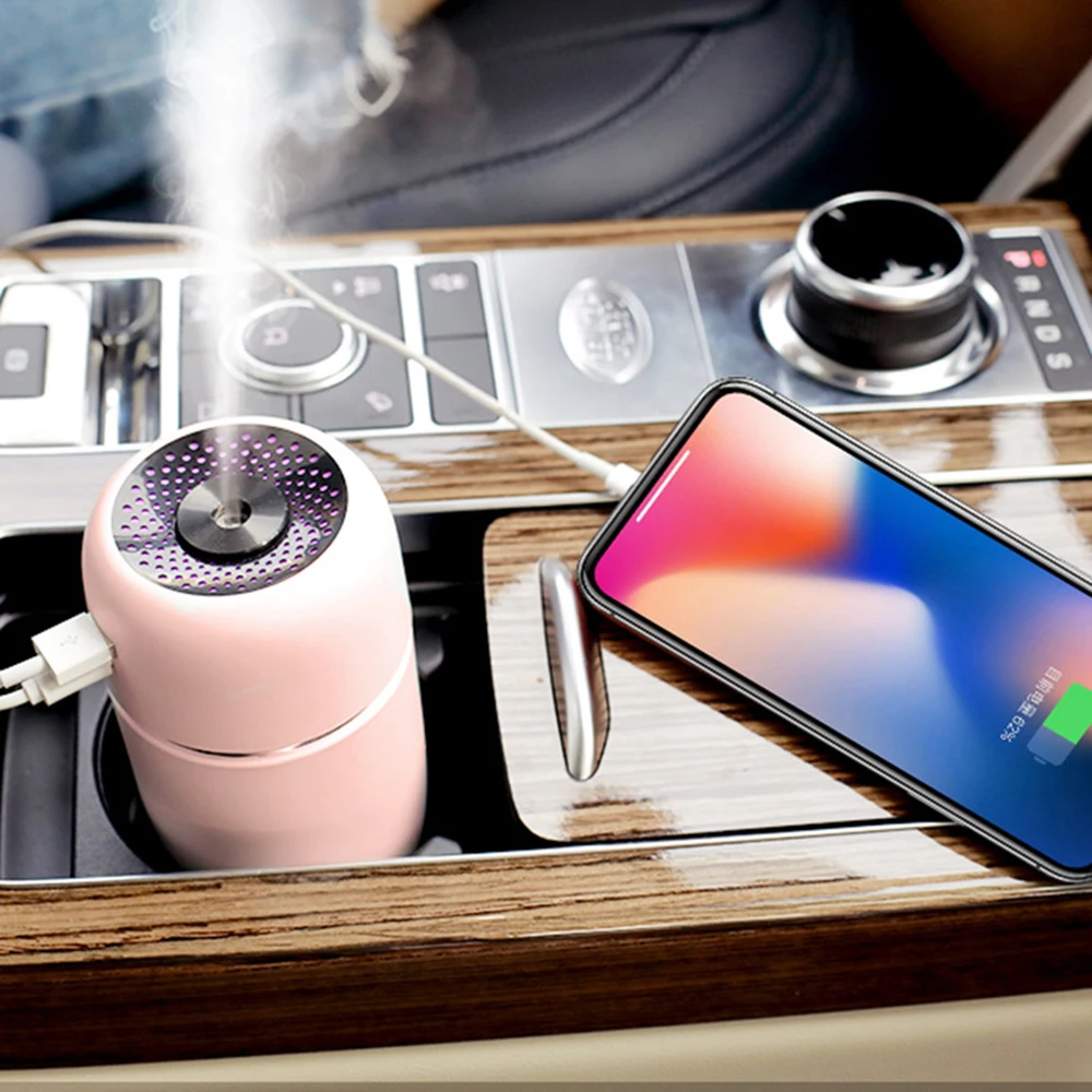 Мини USB увлажнитель воздуха диффузор с изменяющимся светодиодным испарителем