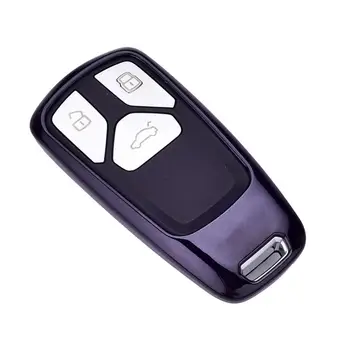

TPU Car Key Cover Newest Smooth Key Case For Audi A4L Q7 2018 Auto Key Shell Car Accessories