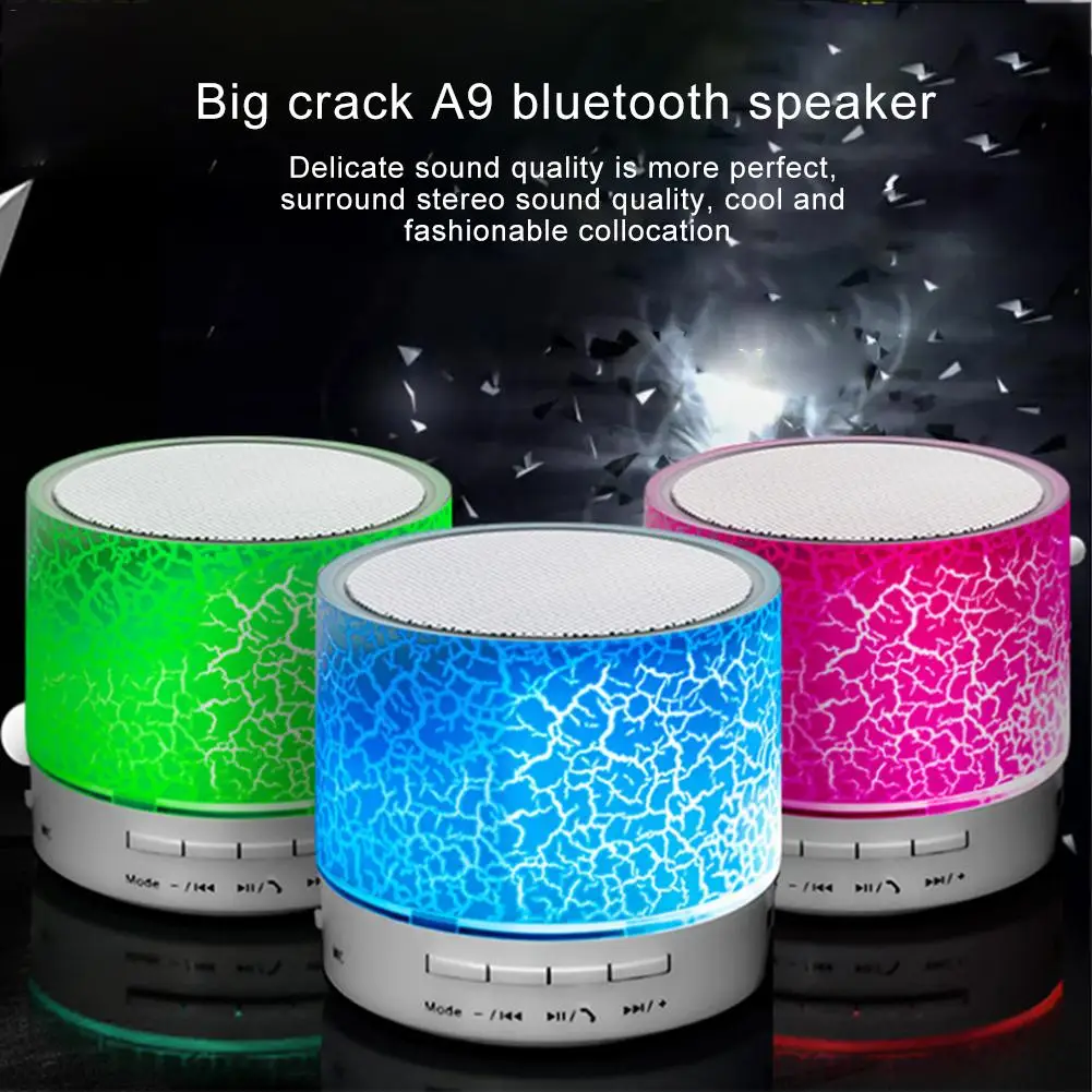 TF USB мигающий Bluetooth динамик беспроводное воспроизведение мини сабвуфер