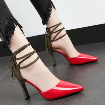 

New Women Shoes Summer Spring Sexy Fashion Pumps Pointed Toe Thin 8cm High Heels Club Ladies Wedding Party Casual Female Shoes