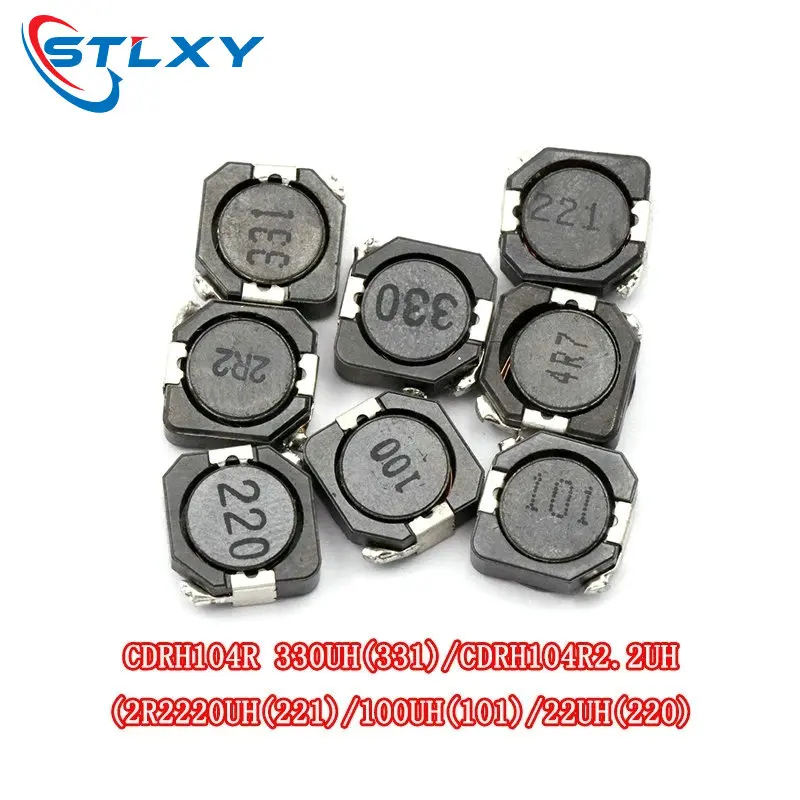 5pcs/LOT SMD Power Inductor CDRH104R 10uH 22uH 33uH 220 330 331 10*10*4mm shielded winding inductor