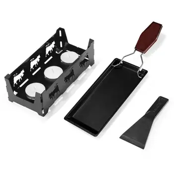 

Frying Pan Cheese Oven Mini Non-stick Baking Tray With Butter Cookware Cast Cheese Holder Set Candle Steel Iron Carbon Kitc W0X7