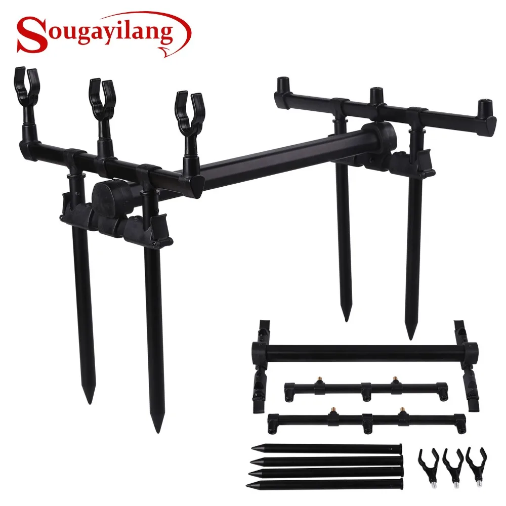 Sougayilang Adjustable Retractable Carp Fishing Rod Pod Stand Holder Fishing Pole Pod Stand Fishing Tackle Pesca De Accessory