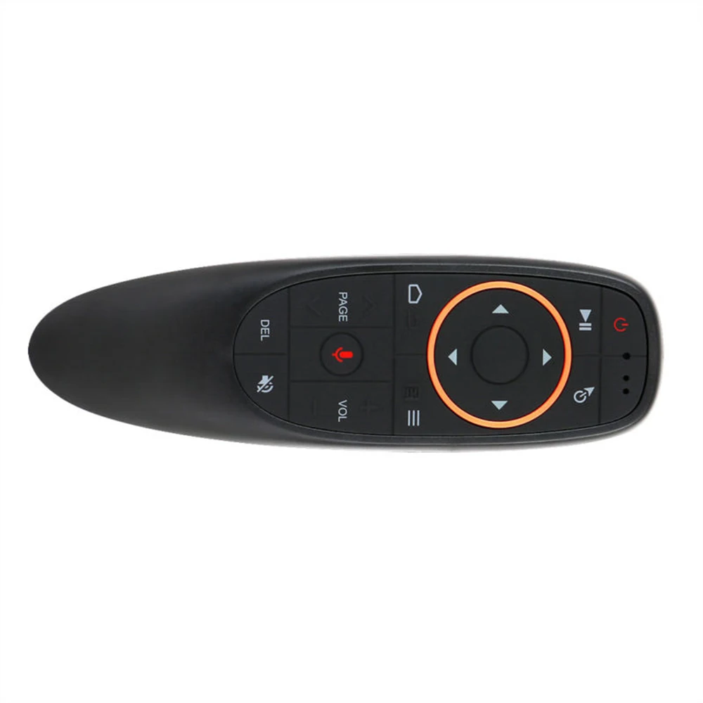 

2.4GHz Mini Wireless G10 Voice Remote Control Fly Air Mouse Microphone Gyroscope IR Learning for Android Smart TV box T9 H96