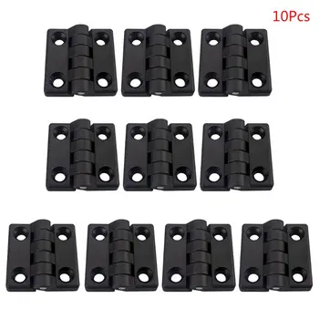 

10PCS Black Nylon Plastic Butt Hinge Drawer Jewellery Case Hinges for Wooden Box Cabinet Furniture Hardware
