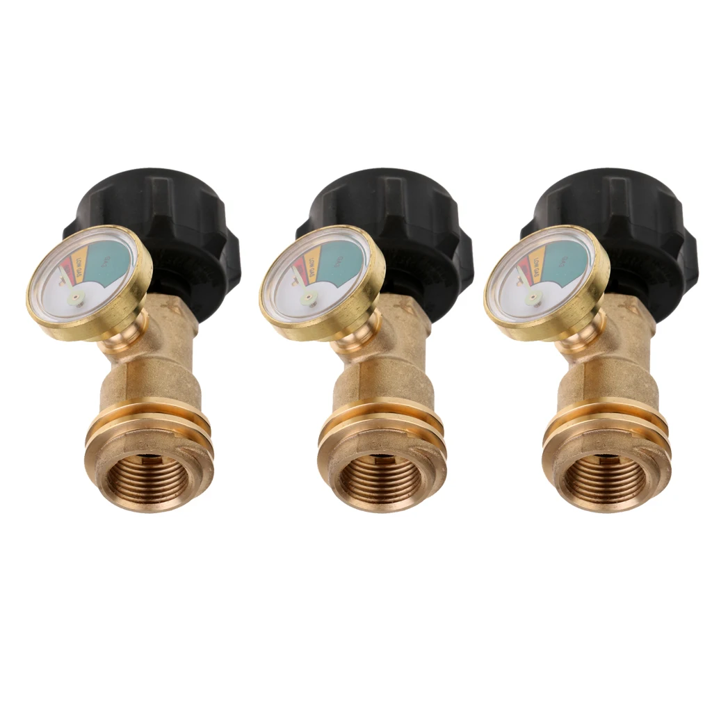 3Propane Tank Gauge Leak Detector For QCC1/Type1 Cylinder Gas Pressure Meter