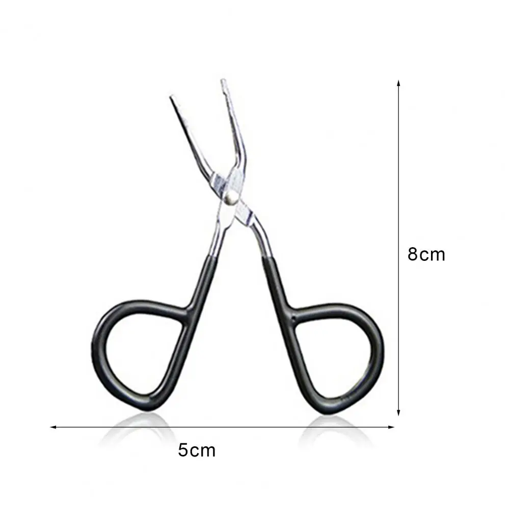 Makeup Scissors Practical Flat Tip Eyebrow Tweezer Clamp Clipper Makeup Scissor Hair Removal Tool 6