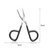 Makeup Scissors Practical Flat Tip Eyebrow Tweezer Clamp Clipper Makeup Scissor Hair Removal Tool 6