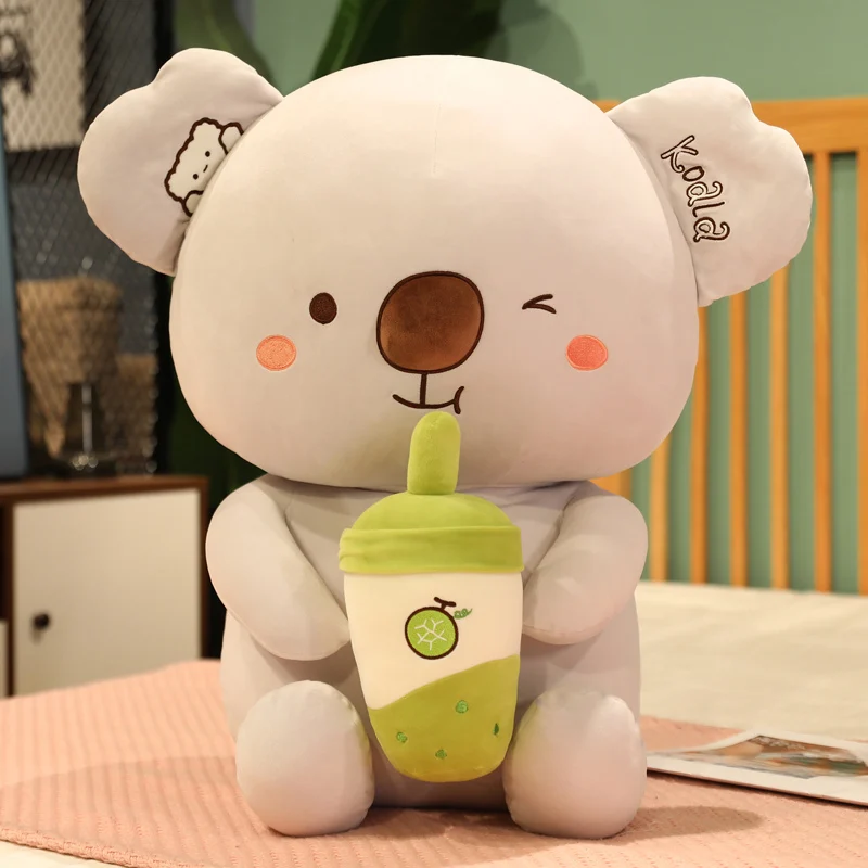 Peluche Koala avec Bubble Tea Vert