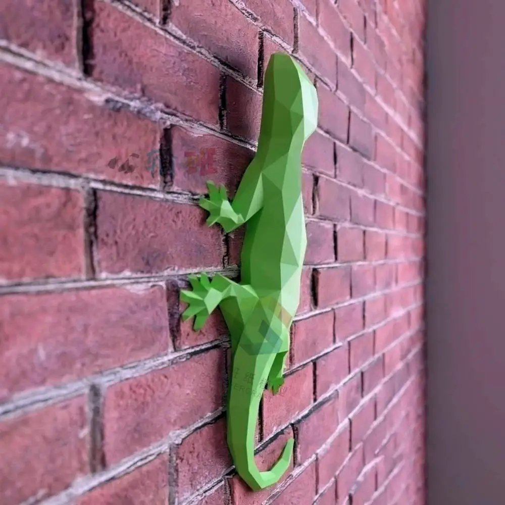 3 D Набор пазлов papercraf 3d бумажные модели для детей ящерица papercraft игрушка домашний
