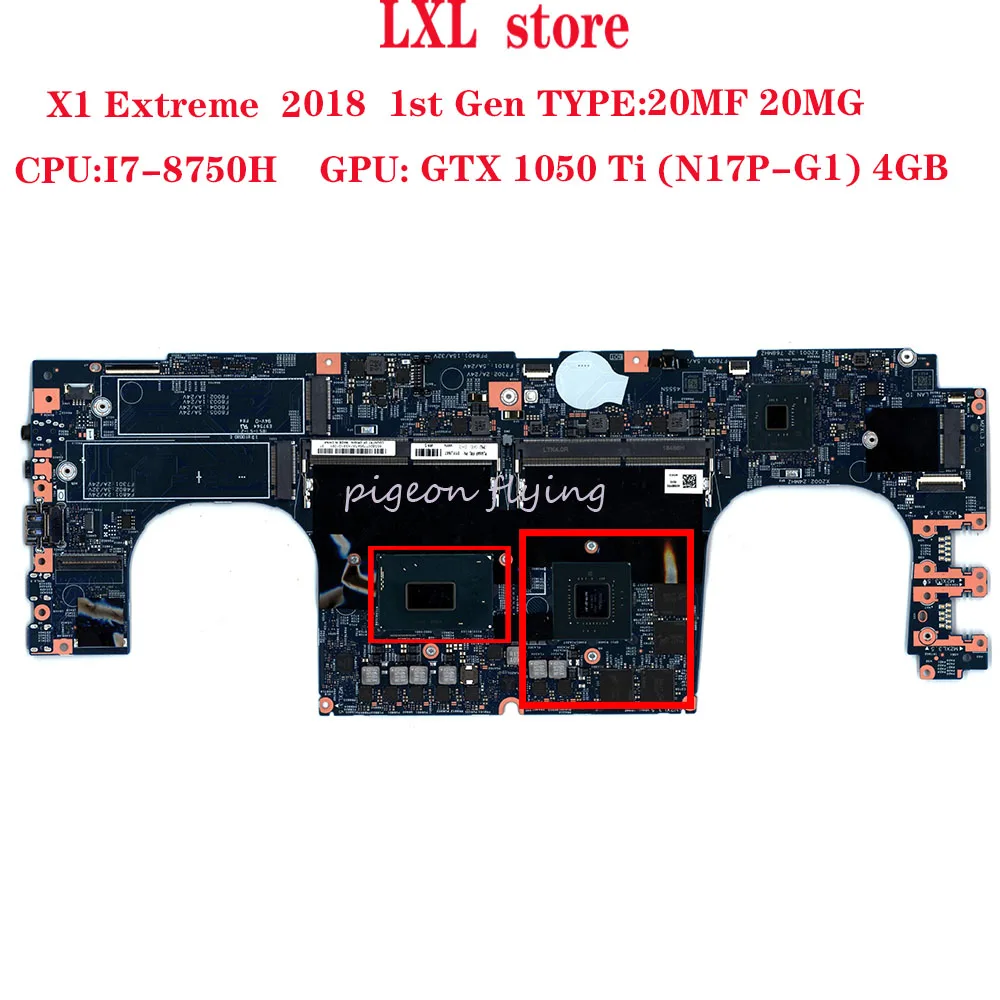 price reduction  17870-1 448.0DY05.0011 fo r2018 Thinkpad X1 Extreme 1st Gen laptop motherboard 20MF 20MG CPU:I7-875