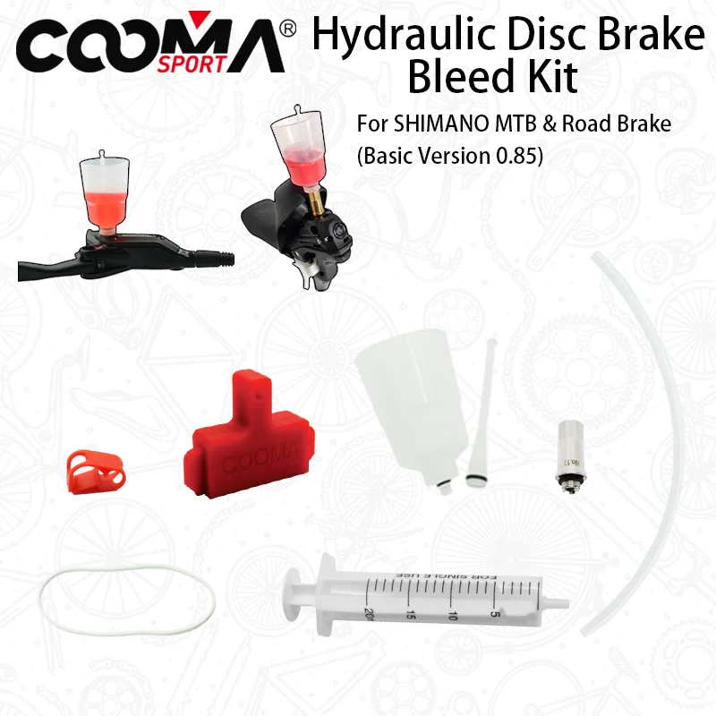 Hydraulic Brake Bleed Kit for SHIMANO Road MTB Magura Txktro Mineral Oil Brake system, V0.5, V0.85, V2.5 Kit