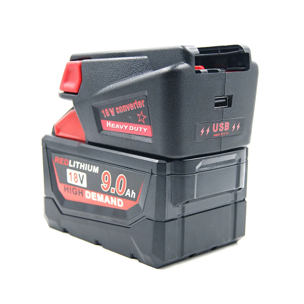 USB Батарея адаптер конвертер для Milwaukee m18 18 В литий-ионная батарея в V18 литий-ионные аккумуляторные адаптеры
