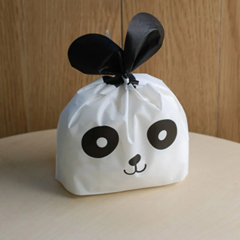 50 шт. Kawaii Милый Панда пластиковый пакет для конфет упаковка биквитов обертывание