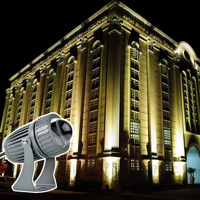 24W 32W LED Outdoor Spotlight One Beam Lamp Hotel Exterior Wall IP67 Waterproof Remote Spotlights Gardon Landscape light 220V 5