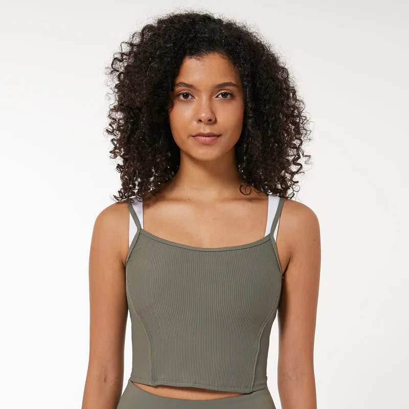  Nepoagym FOREST Women Crop Top Sports Shirts Ladies Workout Crop Top Gym Tank Top Women Sports Tops