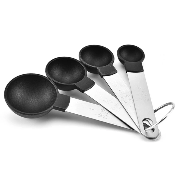 8Pcs/Set Stainless Steel Measuring Cups Spoons Set Kitchen Baking Tools MU8669