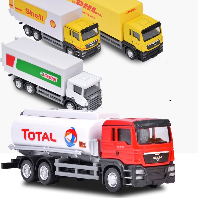 MAN Oil Tank Truck Gifts For Boys Simulation Exquisite Diecasts & Toy Vehicles RMZ city Car Styling 1:64 Alloy Collection Model 6