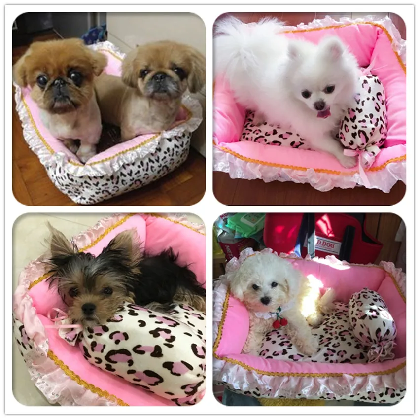Pet-Dog-Bed-Cute-Pink-Leopard-Dog-Bed-House-for-Small-Dogs-Luxury-Princess-Cat-Bed (4)