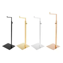 Adjustable Stainless Steel Fashion Single Hook for Handbag / Wigs Display Holder Rack Stable Bag Stand Holder Purse Storage