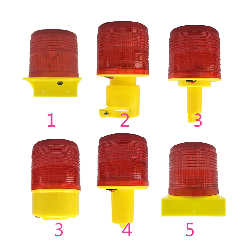 Luz de advertencia de tráfico alimentada por energía Solar, lámpara de alarma de baliza de señal de seguridad Solar LED 3 LED