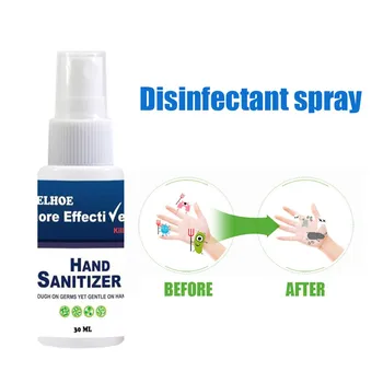 

30ML Alcohol-Free Bacteriostatic Portable Mini All in One Disinfectant Spray Cleaning Care Wash-free Hand Sanitizer disinfection
