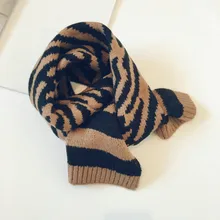 Г. Осенне-зимний детский шарф с леопардовым принтом, модный однотонный шарф в Корейском стиле для мальчиков и девочек 60