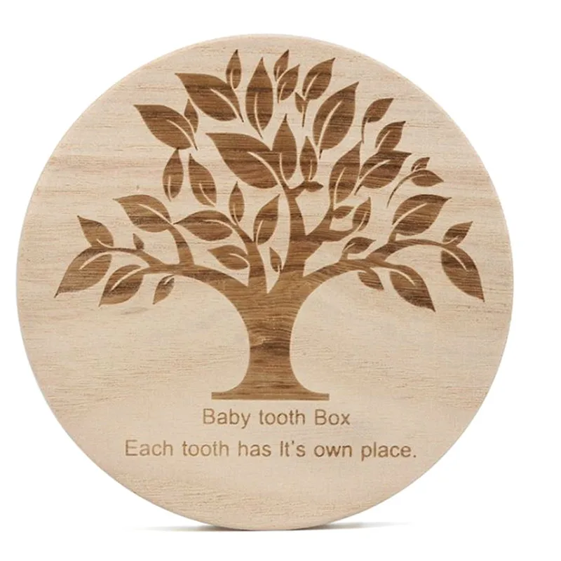 

Wooden Storage Round Box For Deciduous Tooths Umbilical Cord Lanugo Organizer Kids Collection Souvenir Boxes Free Shipping