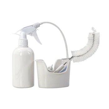 

10pcs Hose Cleaning Hearing Loss Proof Salon Portable Spray Bottle Brush Ear Washing Kit Disposable Tips Home Bulb Aspirator