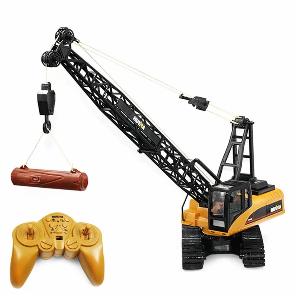 RC грузовики HUINA игрушки 1572 1:14 15CH сплав кран инженерный грузовик RTR подвижные