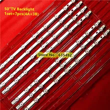 7 шт. светодиодный подсветка полосы 9 лампа для Pan as onic 50 ''NDV REV1.1 tv A B HITACHI 50HYT62U TX-50A300B VES500UNDA VES500UNDC-2D-N01