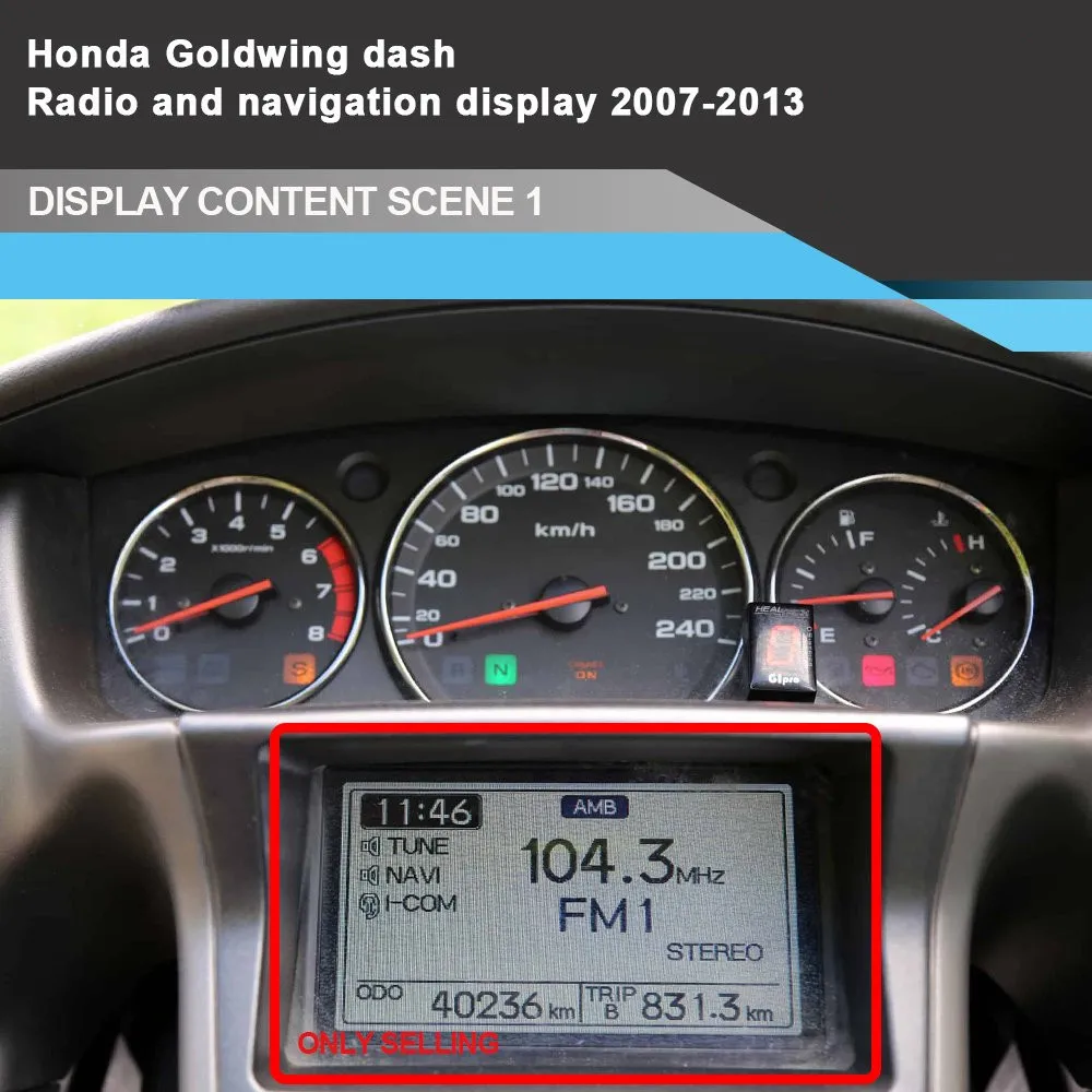 Мотоциклетная приборная панель GPS радио ЖК дисплей для Honda Gold wing GL1800 2007 ~ 2013 Gauge