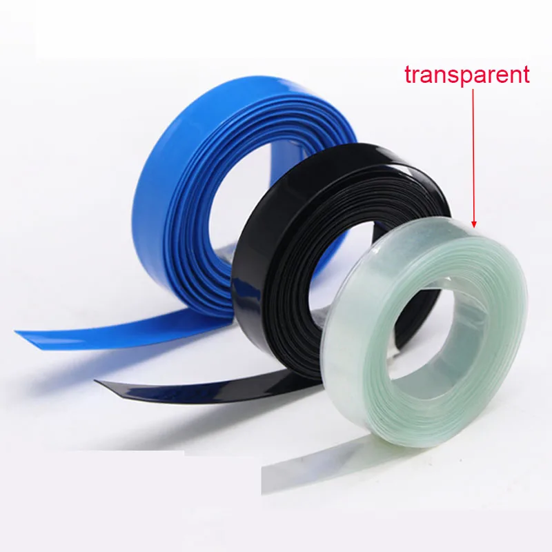 

2PCS PVC Heat Shrink Tubing Battery Sleeve Heat Shrinkable Film Low Temperature Clear Color 9-300