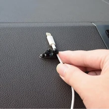 8 шт. мини-клеящиеся автомобильные зарядные устройства с зажимом для наушников/usb-кабеля автомобильные аксессуары для интерьера