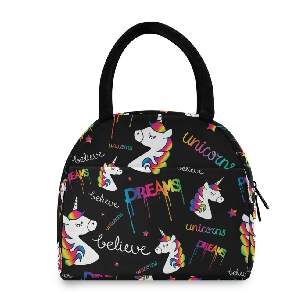 unicorn insulated lunch bag