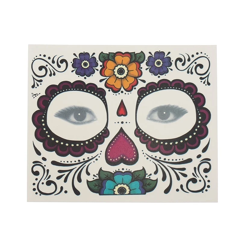 Водонепроницаемая наклейка для макияжа лица специальная татуировка на лицо День