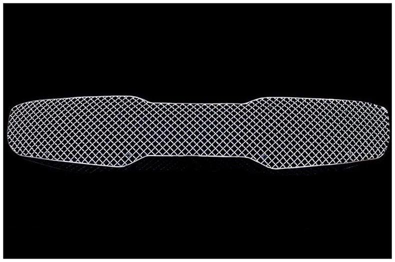 Автомобильный Стайлинг из нержавеющей стали передний бампер сотовая решетка отделка для KIA Sportage центральный Гриль Крышка отделка Аксессуары - Цвет: Серебристый