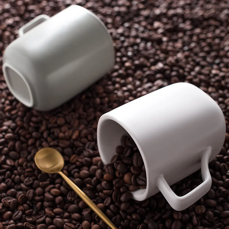 European Ceramic Mug Breakfast Coffee Cup Sets Saucer Juice Tea Milk Cups Camping Heat Insulation Simplicity Water | Дом и сад