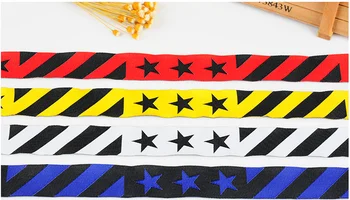 

Colorful Grosgrain Ribbon Star Wired ribbon blue red organza ribbon DIY ruban stain Sewing Clothing accessories Craft supplies