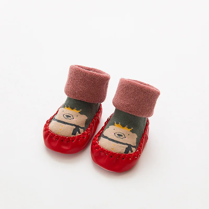 Autumn  Winter Terry Thickened Cartoon Baby Shoes Non-skid Cotton Baby Walking Shoes Infant Girl Shoes Newborn Boy Shoes