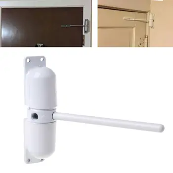 

1 Set White Surface Mounted Spring Door Closer Fire Rated Automatic Adjustable