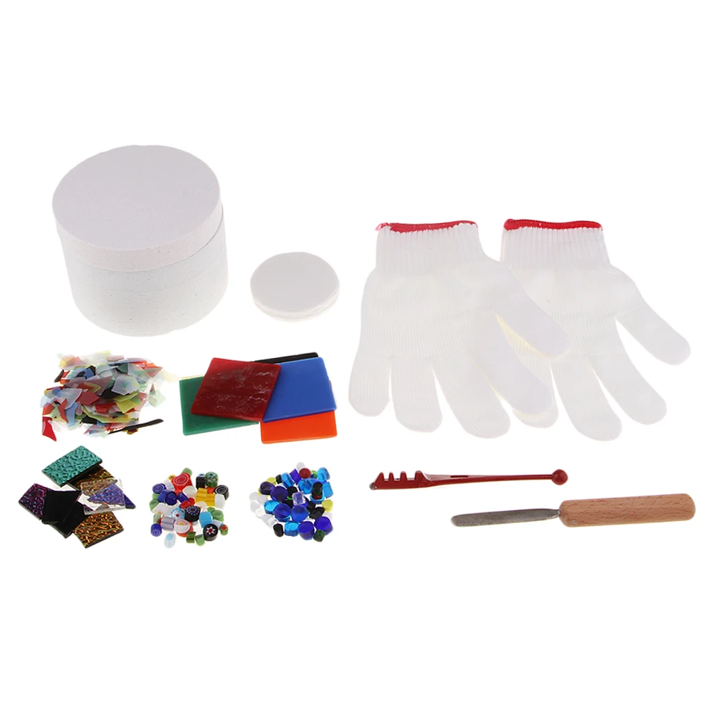 10x Microwave Kiln Kit for Fusing Glass Kiln-Large & 9 Accessory Kit Quality DIY Fusing Glass Jewelry Set