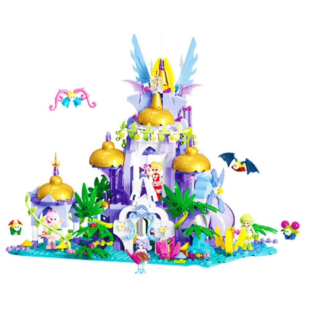 

legoinglys 2019 Friends series Flower fairy Magic Princess Castle Building Blocks bricks Toys for Children Gifts