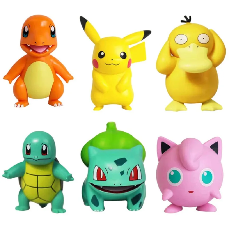 Покемон чармандер Cleffa Пикачу Бульбазавр Сквиртл Psyduck Pocket Monster Poke модель фигурку