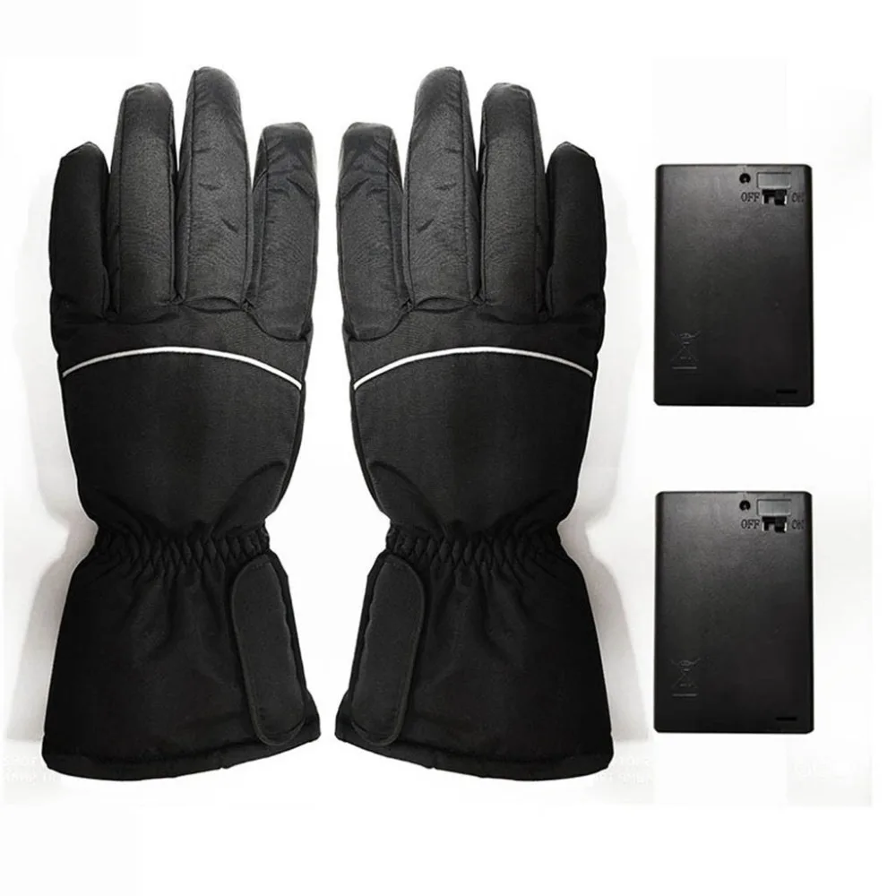 Winter electric heated gloves usb insulated thermostat gloves warm heating ski gloves three speed adjustable temperature 30O9 (1)